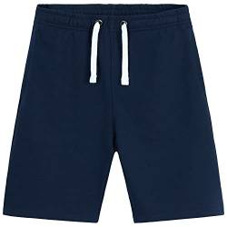 CityComfort Hosen Kinder - Sweat Shorts für Jungen - French Terry Kurze Hose - Shorts mit Elastischem Bund, Größen 5-14 Jahre (Marineblau, 9-10 Jahre) von CityComfort