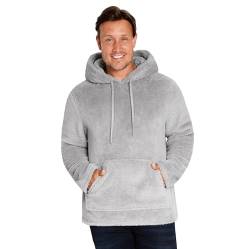 CityComfort Kapuzenpullover Herren für den Winter - Superweicher Flauschiger Hoodie-Pullover für Männer - M-3XL Fleece Loungewear (Grau, L) von CityComfort
