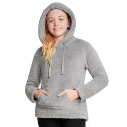 CityComfort Pullover Kinder - Flauschiger Hoodie Kinder, Fleece Kapuzenpulli - Fleece Loungewear Kapuzenpullover für 5-14 Jahre (Grau, 11-12 Jahre) von CityComfort