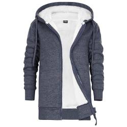 CityComfort Pullover Mädchen mit Fleece-Futter und Kapuze, Fleecejacke Kinder Mädchen Zipper Hoodie 5 bis 15 Jahren - Kinder Geschenke (Dunkelblau, 11-12 Jahre) von CityComfort