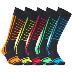 CityComfort Skisocken Set Unisex Wintersport Warme Socken Herren und Damen Snowboard Socken - 5er Pack oder 2 Pack zum Auswählen (Mehrfarbig- 5 Pack) von CityComfort