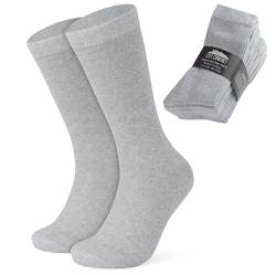 CityComfort Socken Herren & Teenager, 12er-Pack Arbeitssocken Herren Socken Schwarz Weiß Grau Dunkelblau Gr. 40-45 - Männer Geschenke (Grau) von CityComfort