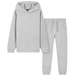 CityComfort Trainingsanzug Kinder, Jogginganzug für Jungen und Mädchen, Sportanzug Kinder, Hoodie und Hose Set Für Kinder 3-14 Jahre, Geschenke für Kinder (Grau, 7-8 Jahre) von CityComfort