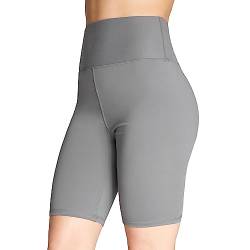 Kurze Hose Damen Shorts Damen Kurze Leggings Sporthose Radlerhose Damen Kurz High Waist Radlershorts Gym Yoga Fitness Workout Jogging Laufhose Sportkleidung Damen Teenager S-XL (Grau, M) von CityComfort