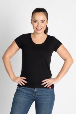 Hi-Tech Damen T-Shirt - Burgunder Klassisch von CityZen