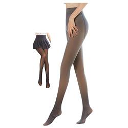 Damen Strumpfhosen Plüschstrümpfe Perfekt Beine abnehmen Gefälschte durchscheinend Warm Fleece Pantyhose -wärmende Thermo Strumpfhose für Damen,Thermo verdickte Leggings… von Clacce