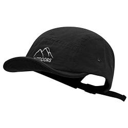 Clakllie Baumwolle 5 Panel Basecap Kappe Kurzer Krempe Verstellbar Schildkappen Sports Polo Cap für Herren und Damen UV-Schutz Cap von Clakllie