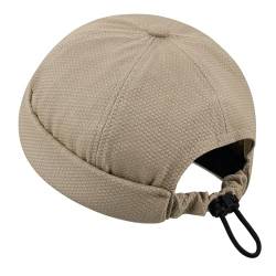 Clakllie Dockermütze aus Baumwolle Sommer Docker Cap Unisex Mütze 6 Panel Chef Kappe Ohne Schirm Schnelltrocknend Seemannsmütze Fisherman Beanie Lightweight Skullcap von Clakllie