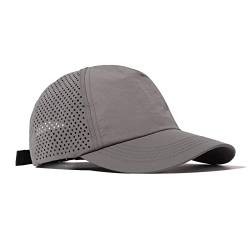 Clakllie Sommer Mesh Cap Krempe Baseballkappe Basecap Sonnenschutz Cappy Atmungsaktiv Schnelltrocknend Baseball Cap Leichte Sport Cap für Herren Damen von Clakllie