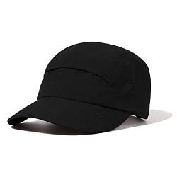 Clakllie Sommer Wasserdicht Basecap Herren 5 Panel Baseball Cap Schnelltrocknend Baseballkappe Golf Tennis Kappe Quick Dry Running Cap UV-Schutz Schirmmütze Cappy von Clakllie