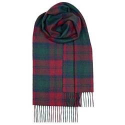 Clans of Scotland - 100% reine Lammwolle Schottenkaro Schal - 100% Wolle - Tartan-Schal aus reiner Wolle - in verschiedenen Tartans - perfekt für Männer und Frauen - 30,5 x 152,4 cm, Lindsay von Clans of Scotland