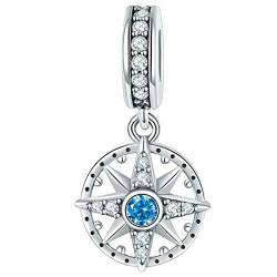 Kompass Charm Anhänger für Pandora 925 Sterling Silber von Clara Ivy Munich