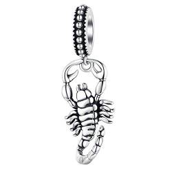 Stechender Skorpion Charm Anhänger für Pandora 925 Sterling Silber von Clara Ivy Munich