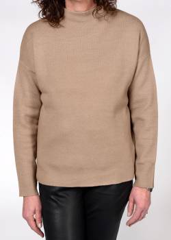 Stehbund-Pullover, 1/1 Arm von Clarina