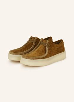 Clarks Originals Plateau-Schnürer Wallabee Cup braun von Clarks Originals