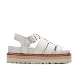 clarks Orianna Twist Sandalen/Sandaletten Damen Weiss - 39 - Sandalen/Sandaletten Shoes von Clarks Originals