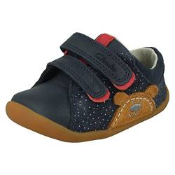 Clarks Baby-Jungen Roamer Bear T Sneaker, Navy Wildleder, 17.5 EU von Clarks