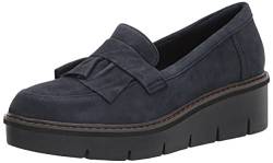 Clarks Damen Airabell Slip Slipper, Marineblaues Velours, 41.5 EU von Clarks