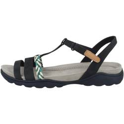 Clarks Damen Amanda Tealite Sport Sandal, Navy Nubuck, 40 EU von Clarks