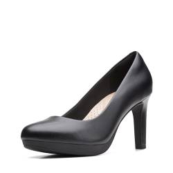 Clarks Damen Ambyr Joy Pumps, schwarzes Leder, 39.5 EU von Clarks