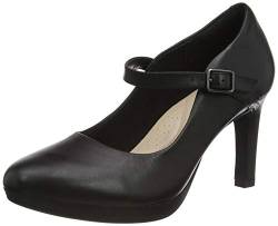 Clarks Damen Ambyr Shine Pumpe, Black Leather,40 EU von Clarks