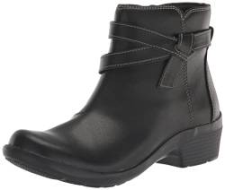 Clarks Damen Angie Spice Stiefelette, schwarzes Leder, 38.5 EU von Clarks