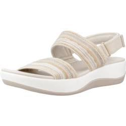 Clarks Damen Arla Stroll Sandale, Beige Kombi, 37.5 EU von Clarks