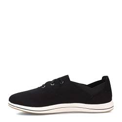 Clarks Damen Breeze Ave II Sneaker, Textil schwarz, 39.5 EU von Clarks