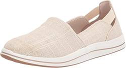 Clarks Damen Breeze Step Slipper, Natural Interest, 41.5 EU Schmal von Clarks