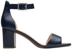 Clarks Damen Deva Mae Pumps, Marineblau Leder, 39 EU von Clarks