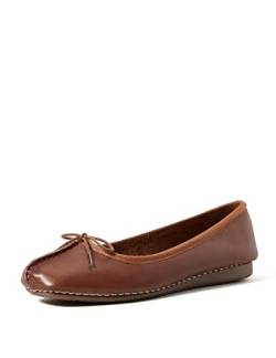 Clarks Damen Freckle Ice Ballerinas, Dark Tan Lea, 43 EU von Clarks