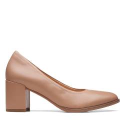 Clarks Damen Freva55 Court Pump, Praline Leather, 38 EU von Clarks