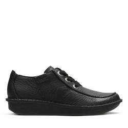 Clarks Damen Funny Dream Brogue, Schwarzes Leder, 37 EU von Clarks