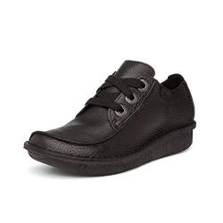 Clarks Damen Funny Dream Brogue, Schwarzes Leder, 37.5 EU von Clarks