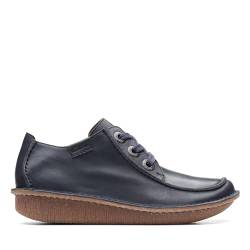 Clarks Damen Funny Dream Oxford, Navy Leather, 37 EU von Clarks