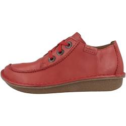 Clarks Damen Funny Dream Oxford, Red Leather, 37.5 EU von Clarks