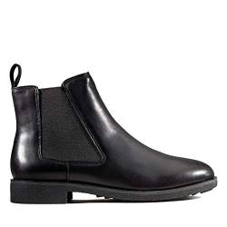 Clarks Damen Griffin Plaza Chelsea Boots, Schwarz (Black Leather), 41.5 EU von Clarks