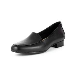 Clarks Damen Juliet Lora Mokassin, Schwarz Black Leather Black Leather, 38 EU von Clarks