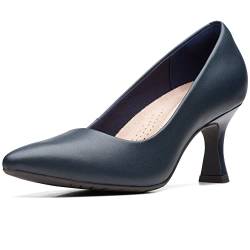 Clarks Damen Kataleyna Gem Pump, Navy Leather, 35.5 EU von Clarks