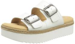 Clarks Damen Lana Beach Sandale, White Leather, 41.5 EU von Clarks