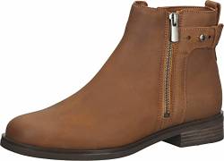 Clarks Damen Memi Lo Chelsea-Stiefel, Dunkelbraunes Leder, 37.5 EU von Clarks