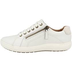 Clarks Damen Nalle Lace Sneaker White Leather von Clarks