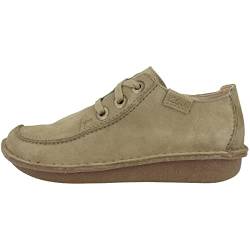 Clarks Damen Oxford Funny Dream, Dark Sand Suede, 38 EU von Clarks