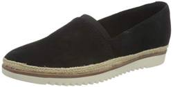 Clarks Damen Serena Paige Sneaker, Schwarzes Wildleder, 37 EU von Clarks