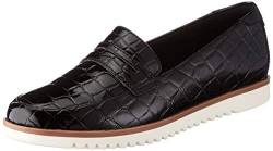 Clarks Damen Serena Terri Mokassin, Black Patent Synthetic,39.5 EU von Clarks