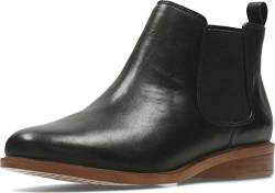 Clarks Damen Taylor Shine Chelsea Boots, Schwarz Black Leather, 35.5 EU von Clarks