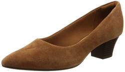 Clarks Damen Teresa Step Pump, Dark Tan Suede, 37.5 EU von Clarks