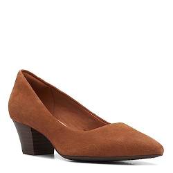 Clarks Damen Teresa Step Pumps, Dunkelbraunes Wildleder, 39.5 EU von Clarks