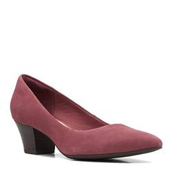 Clarks Damen Teresa Step Pumps, Wildleder in dunkler Rose, 38.5 EU von Clarks