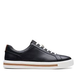 Clarks Damen Un Maui Lace Sneaker, Black Leather, 35.5 EU von Clarks